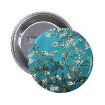 Almond Branches in Bloom, San Remy, c.1890 Pinback Buttons
