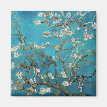 Almond Branches in Bloom, San Remy, c.1890 Fridge Magnet