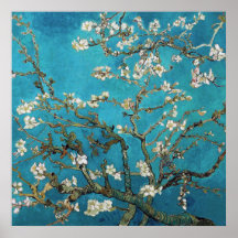 Almond Branches in Bloom, San Remy, c.1890 Poster