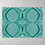 almost circles turquoise poster