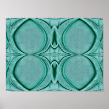 almost circles turquoise poster