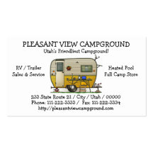 Aloha Camper Trailer Business Card Templates