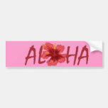Aloha hibiscus bumper stickers