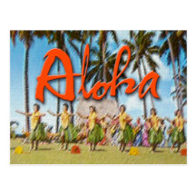Aloha Hula Post Cards