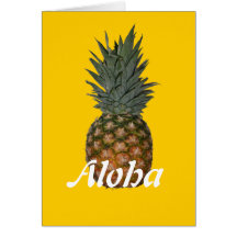 Aloha Pineapple Greeting Cards