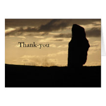Alone at Sunset Thank-you card