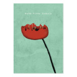 Alone hope poppy nature simple bloom business card