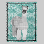 Alpaca Art Black & White Notebook notebooks