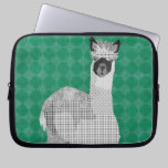 Alpaca Art Green Computer Sleeve laptop sleeves