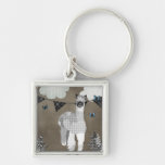 Alpaca Shades of Grey Keychain