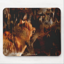 Alpha Male Wolf Challenge Battling Wolves mousepads