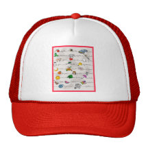 Alphabet A-Z Mesh Hat