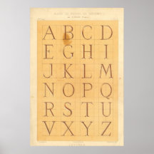 Alphabet (Lettres) Affiches