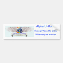 AlphaUniform Merchandise Bumper Sticker