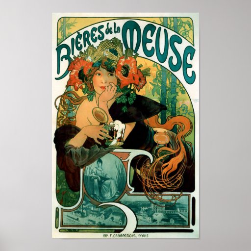 Alphonse (Alfons) Mucha - Bieres de la Meuse Posters