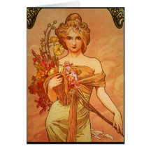 Alphonse (Alfons) Mucha  Bouquet Cards