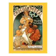 Alphonse (Alfons) Mucha Chocolat Ideal Post Card
