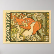 Alphonse Mucha Art Deco Print