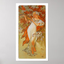 Alphonse Mucha - Art Nouveau - Spring Print