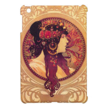 Alphonse Mucha Donna Orechini iPad Mini Case