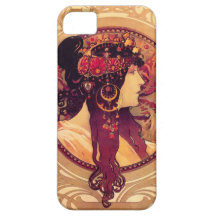 Alphonse Mucha Donna Orechini iPhone 5 Case