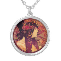 Alphonse Mucha Donna Orechini Necklace