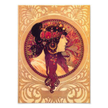 Alphonse Mucha Donna Orechini Print Photo Art