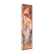 Alphonse Mucha Evening Reverie Canvas Poster Canvas Prints