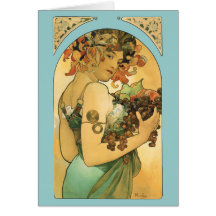 Alphonse Mucha ~ Fruit ( 1897 ) Cards