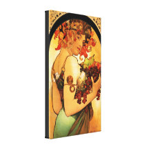 Alphonse Mucha Fruit Canvas Poster Canvas Print