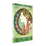 Alphonse Mucha Laurel Canvas Poster Stretched Canvas Prints