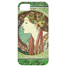 Alphonse Mucha Laurel iPhone 5 Case