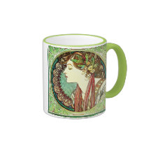 Alphonse Mucha Laurel Mug