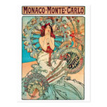 Alphonse Mucha Monaco, Monte-Carlo, 1897 Post Cards