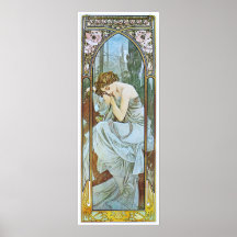 Alphonse Mucha. Repos De La Nuit/Nocturnal Slumber Posters