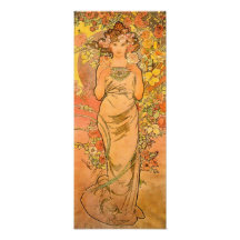 Alphonse Mucha The Rose Print Photograph