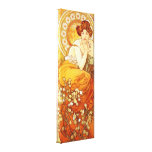 Alphonse Mucha Topaz Canvas Poster Gallery Wrap Canvas