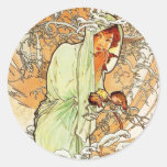 Alpohnse Mucha Winter Stickers