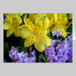 Alstremeria and  Lilacs Card cards