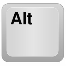 Alt Computer Key Acrylic Cut Out