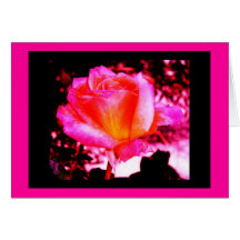Altered Pink & Yellow Rose Card