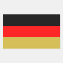 Alternate German Tricolour Rectangle Sticker