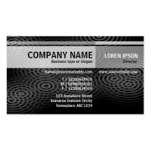 Alternate Tones - Electric Rain (B&W) Business Card