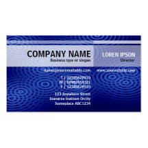 Alternate Tones - Electric Rain (Blue) Business Cards