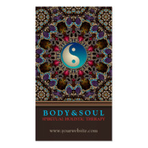 Alternative Eastern YinYang New Age Business Cards
