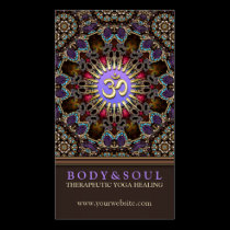 Alternative Eastern Yoga New Age Business Cards business cards