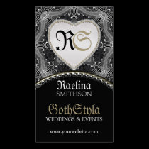 Alternative Gothic Dark Events & Wedding Planner business cards