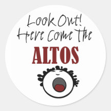 Alto Round Stickers