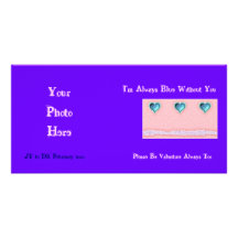 Always Blue Without You Valentine Photo Card