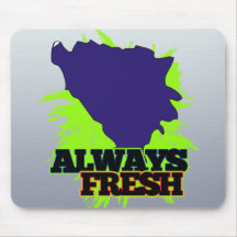 Always Fresh Bosnia Herzegovina Mouse Pads